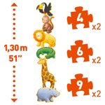 Puzzle gigant Djeco animale salbatice fotografia produsului View 5 S