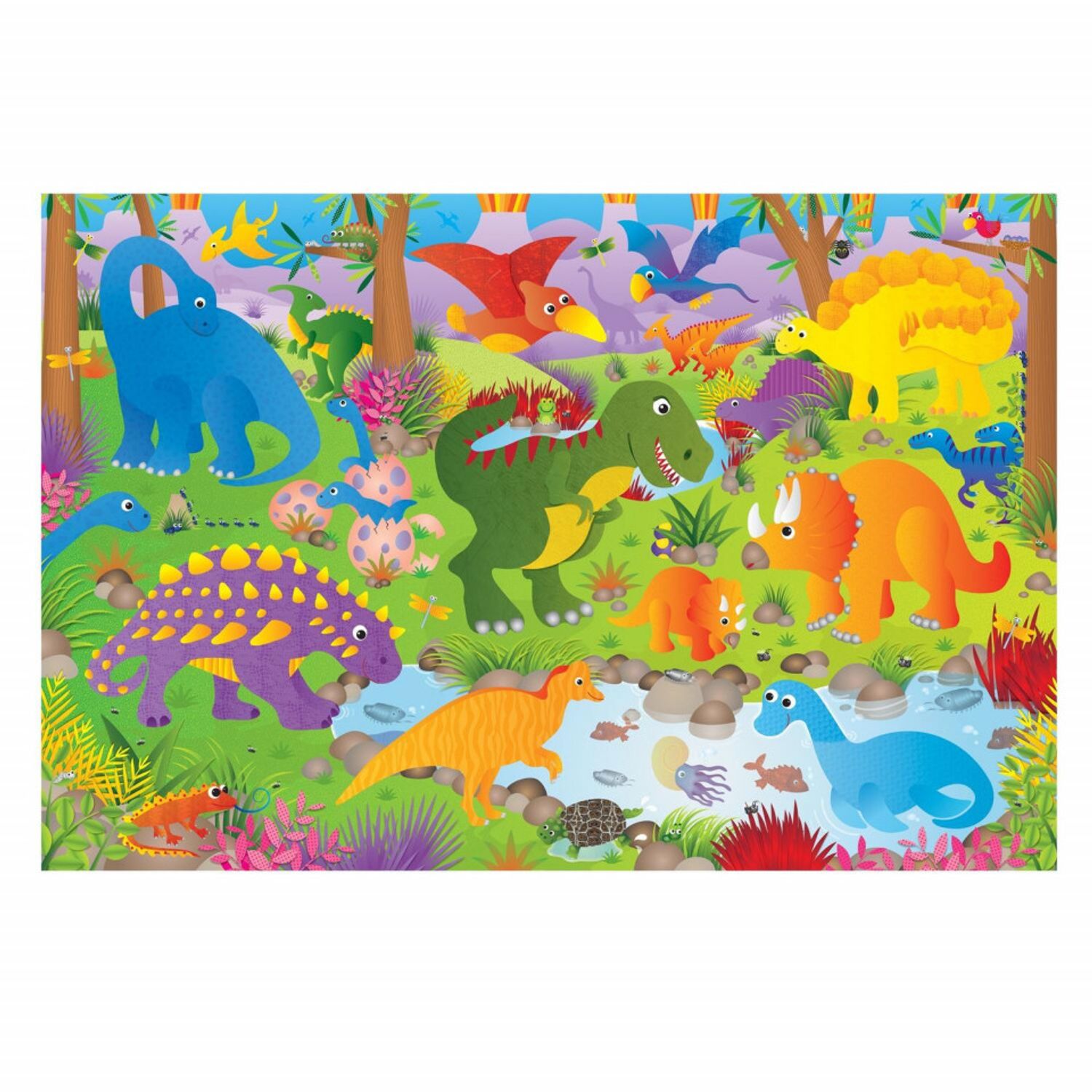 Puzzle Podea: Dinozauri (30 piese) fotografia produsului View 8 L