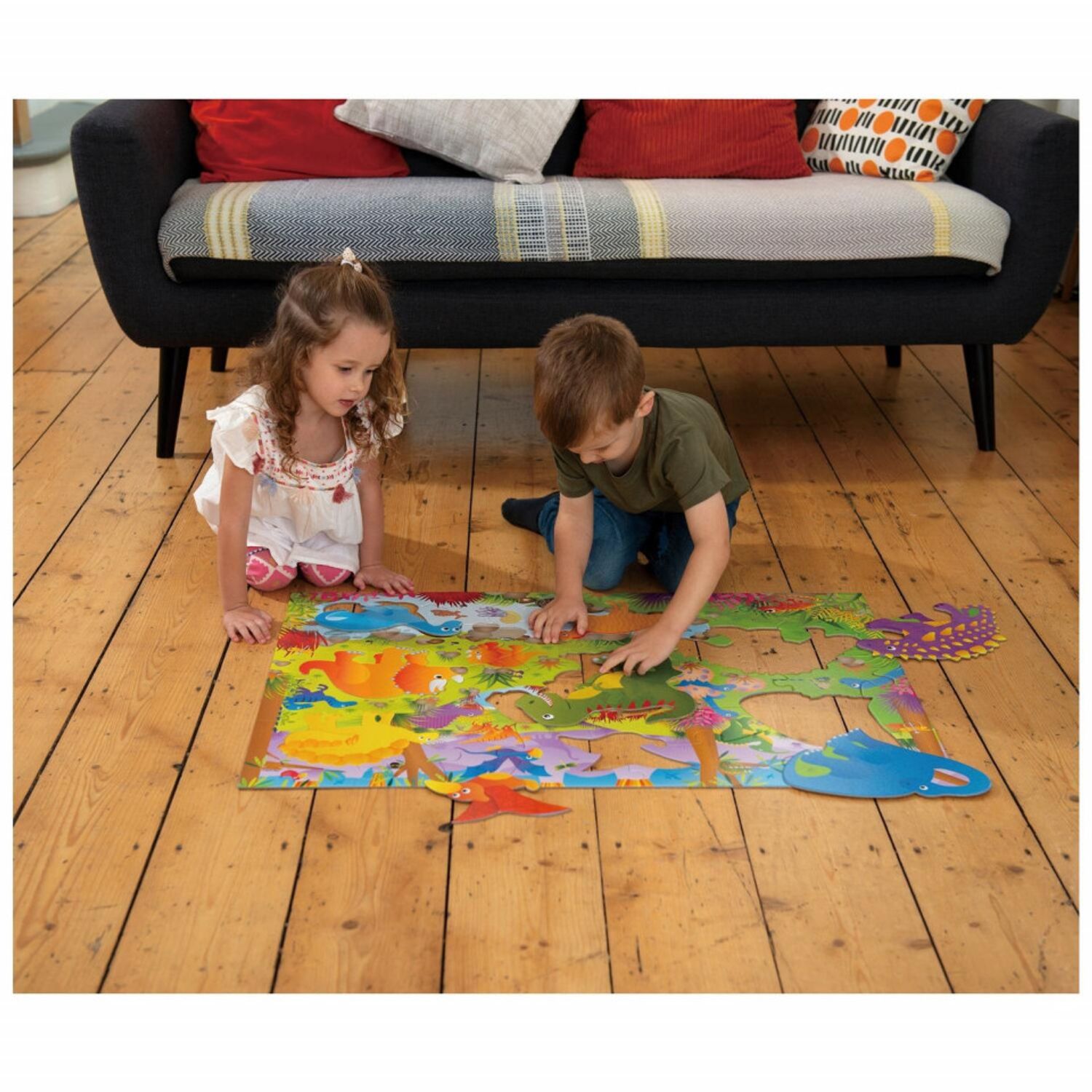 Puzzle Podea: Dinozauri (30 piese) fotografia produsului View 6 L