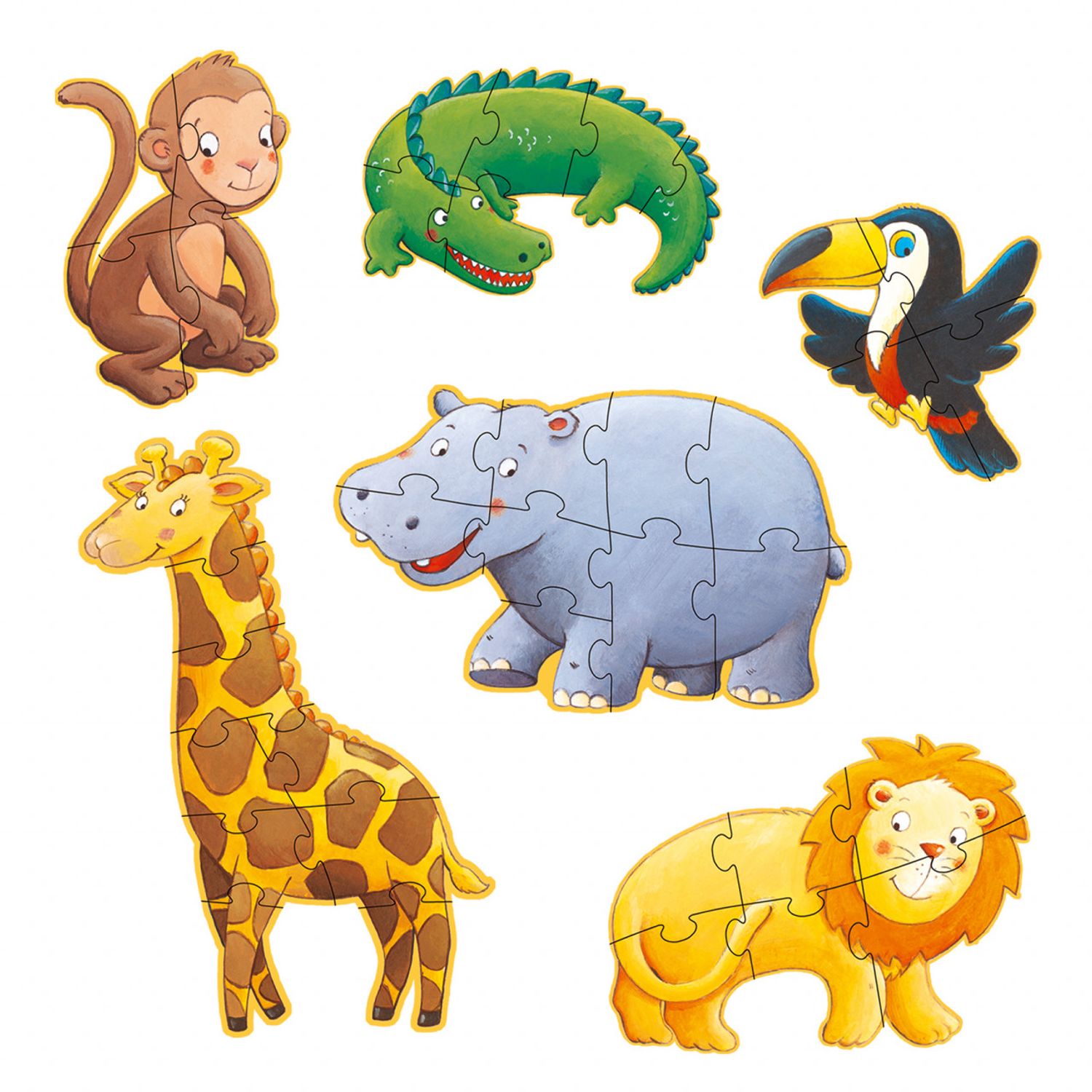 Puzzle gigant Djeco animale salbatice fotografia produsului View 2 L