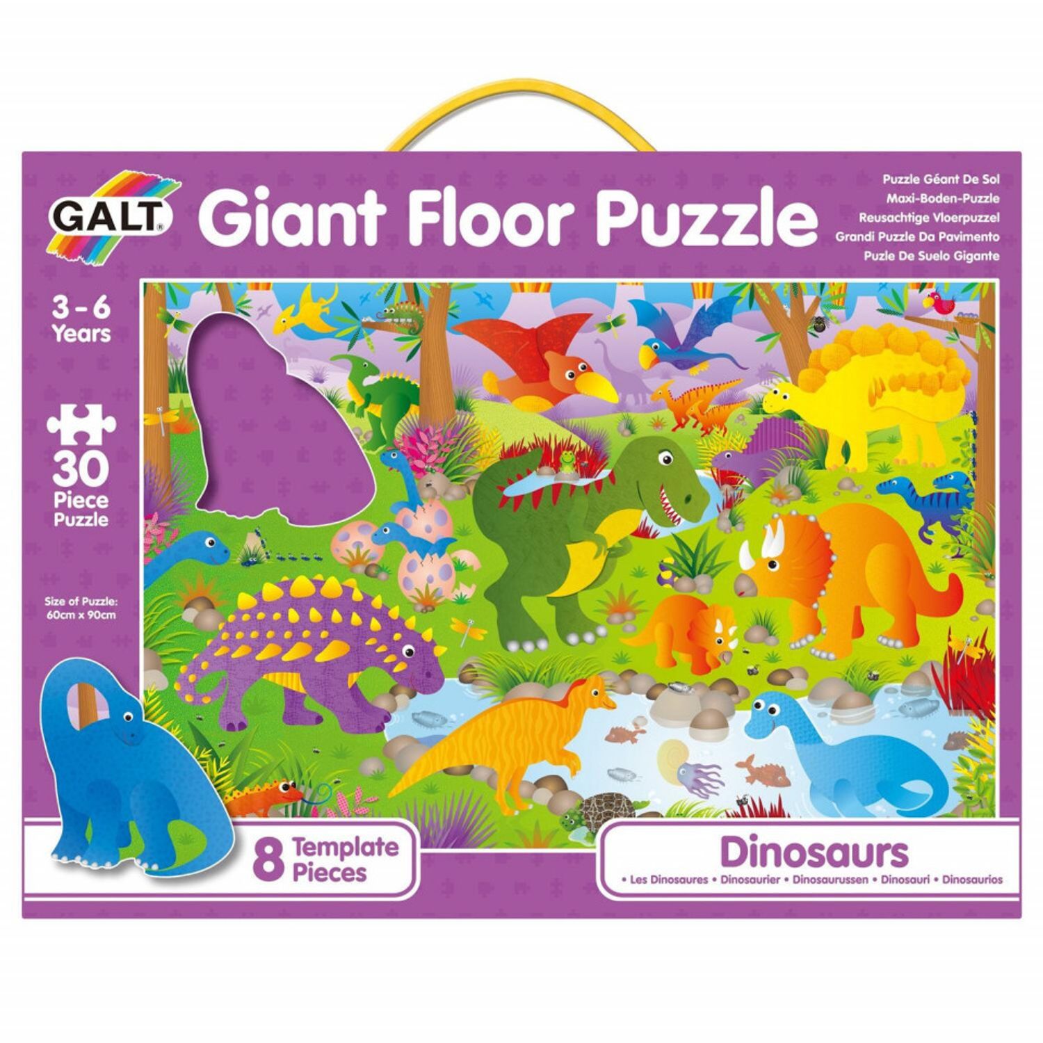 Puzzle Podea: Dinozauri (30 piese) fotografia produsului View 11 L