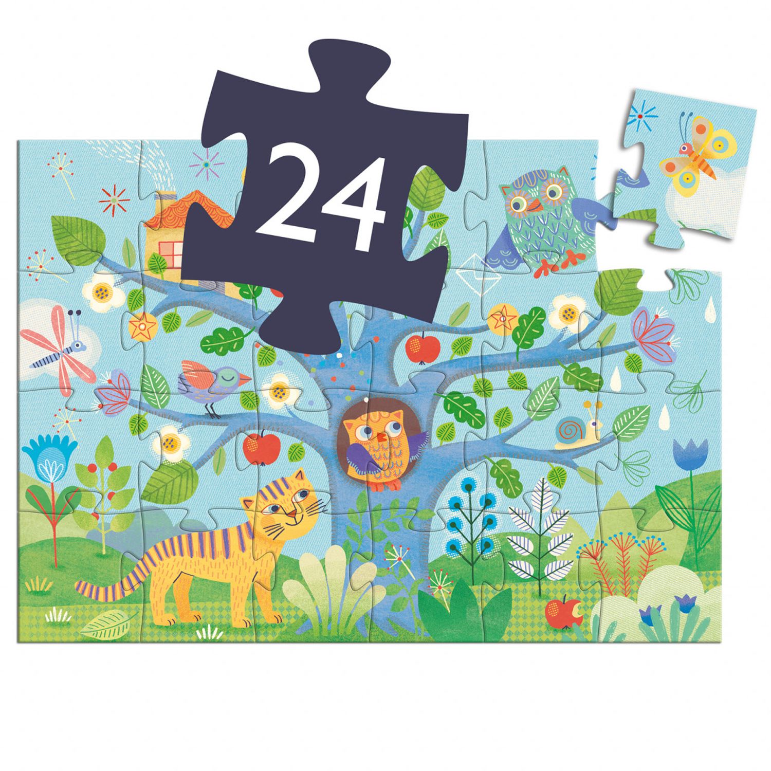 Puzzle Djeco Mama bufnita fotografia produsului View 4 L