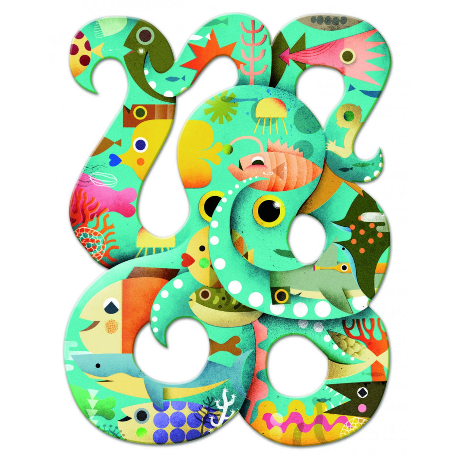 Puzzle Djeco Octopus fotografia produsului View 2 L