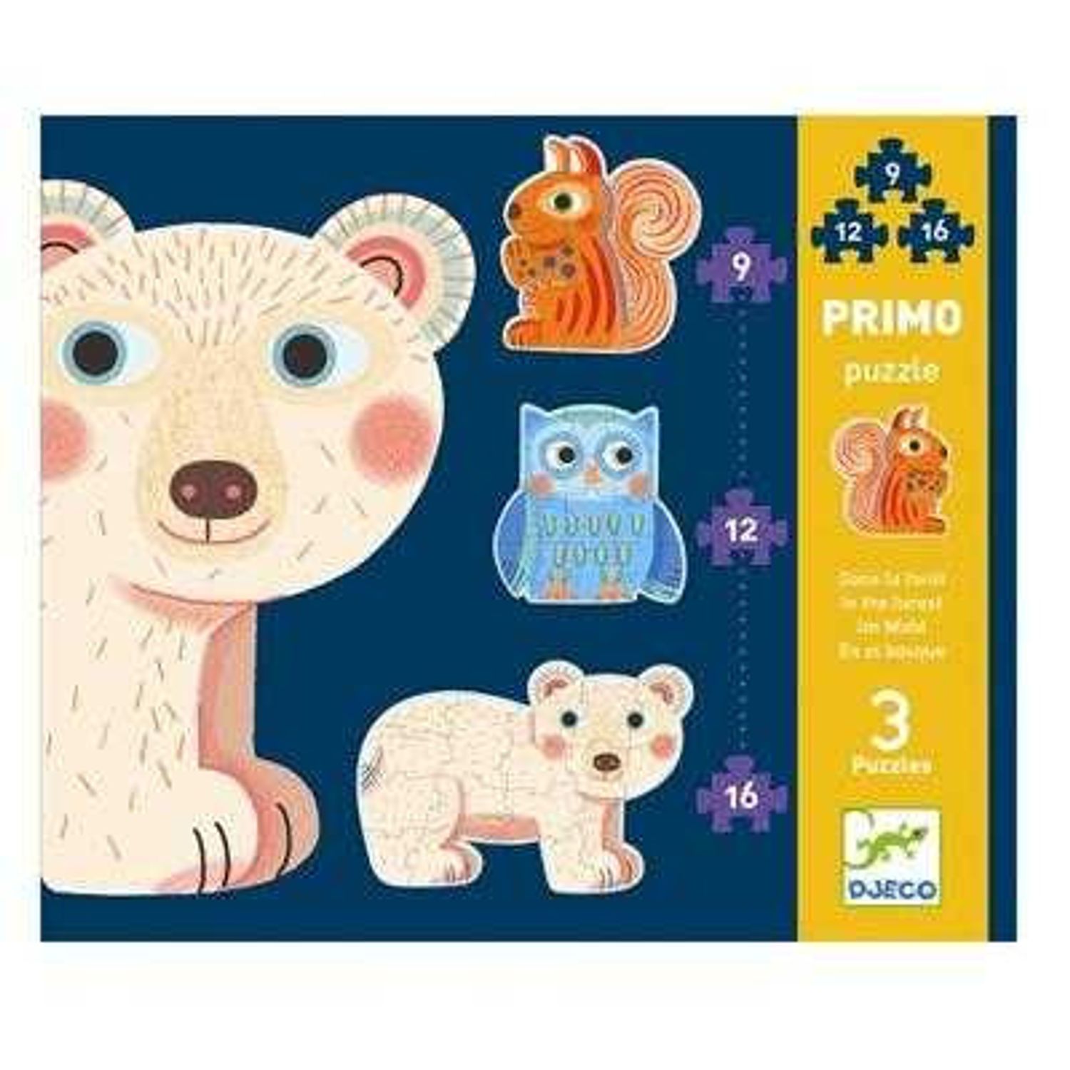 Set Puzzle-uri evolutive Djeco animale fotografia produsului