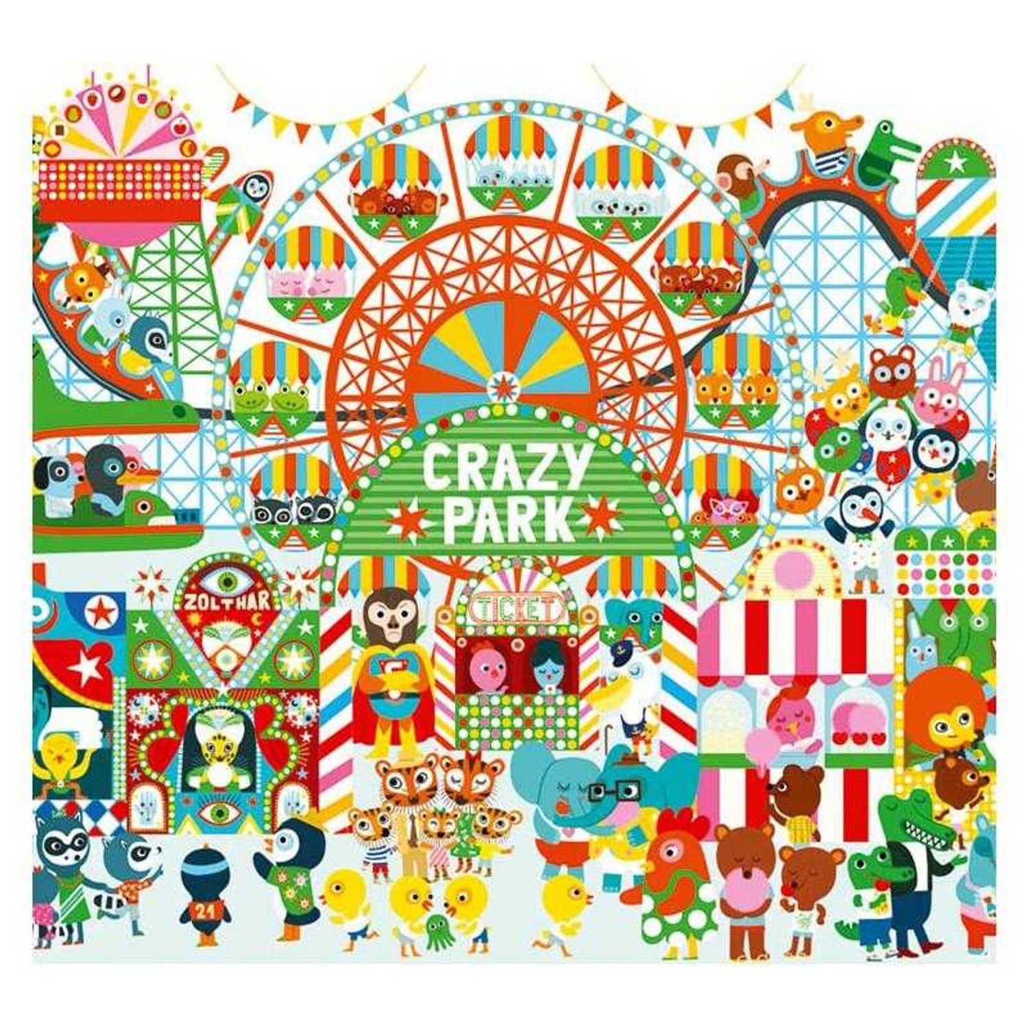 Puzzle observatie Djeco Parcul de distractii fotografia produsului View 2 L