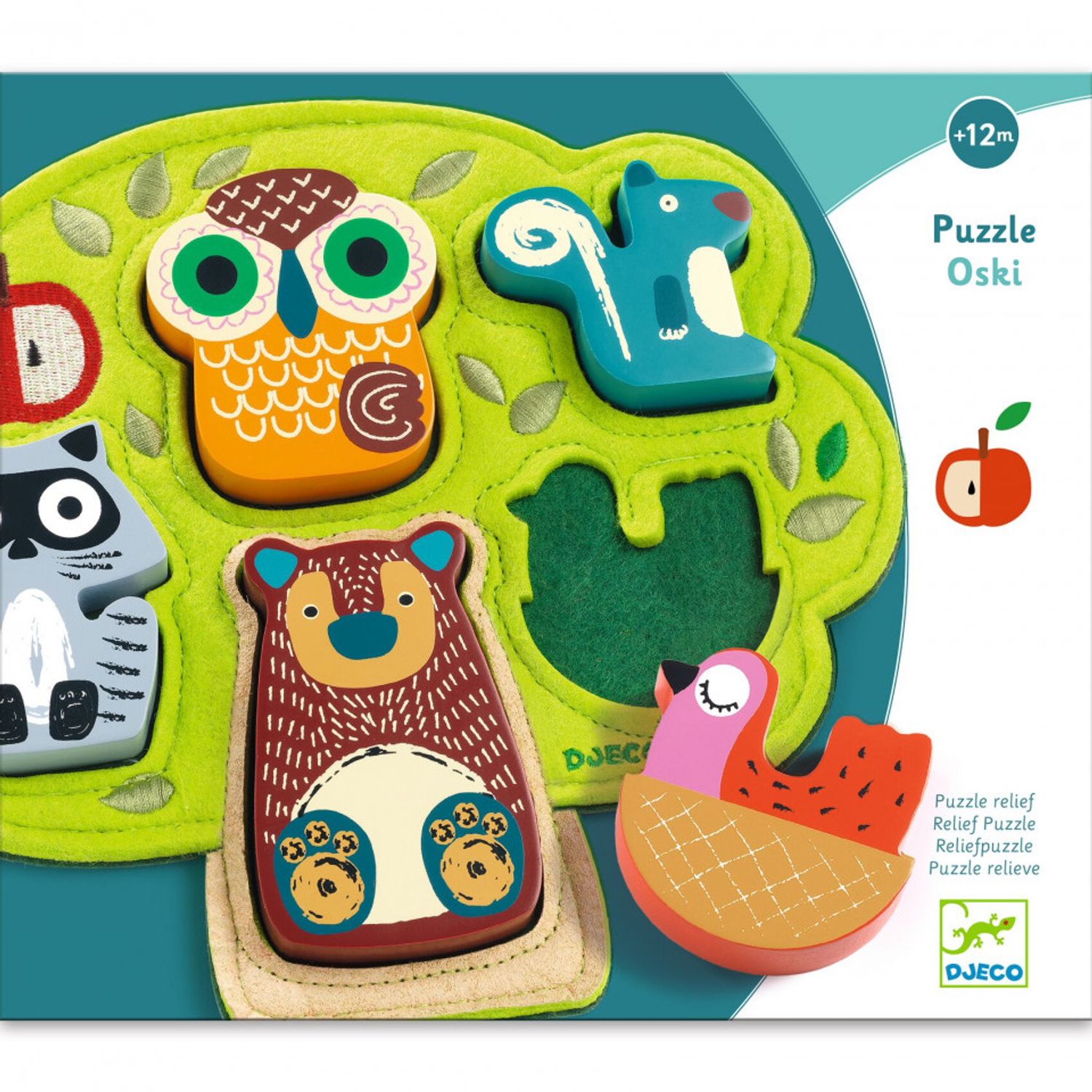 Puzzle cu animale Oski fotografia produsului View 5 L