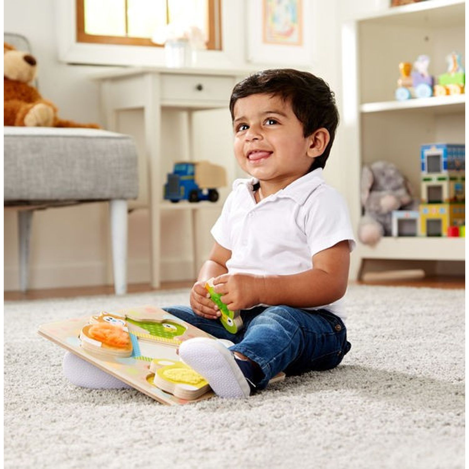 Puzzle tactil cu oglinda Pets Melissa and Doug fotografia produsului