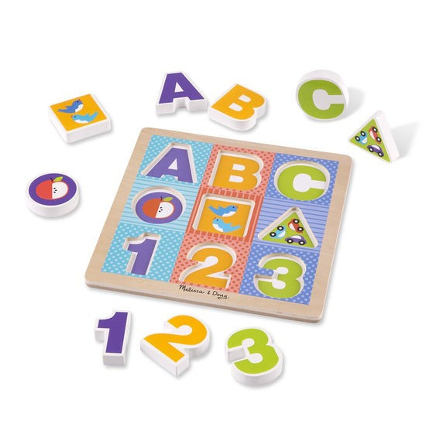 Puzzle cu piese mari pentru belelusi Melissa and Doug fotografia produsului
