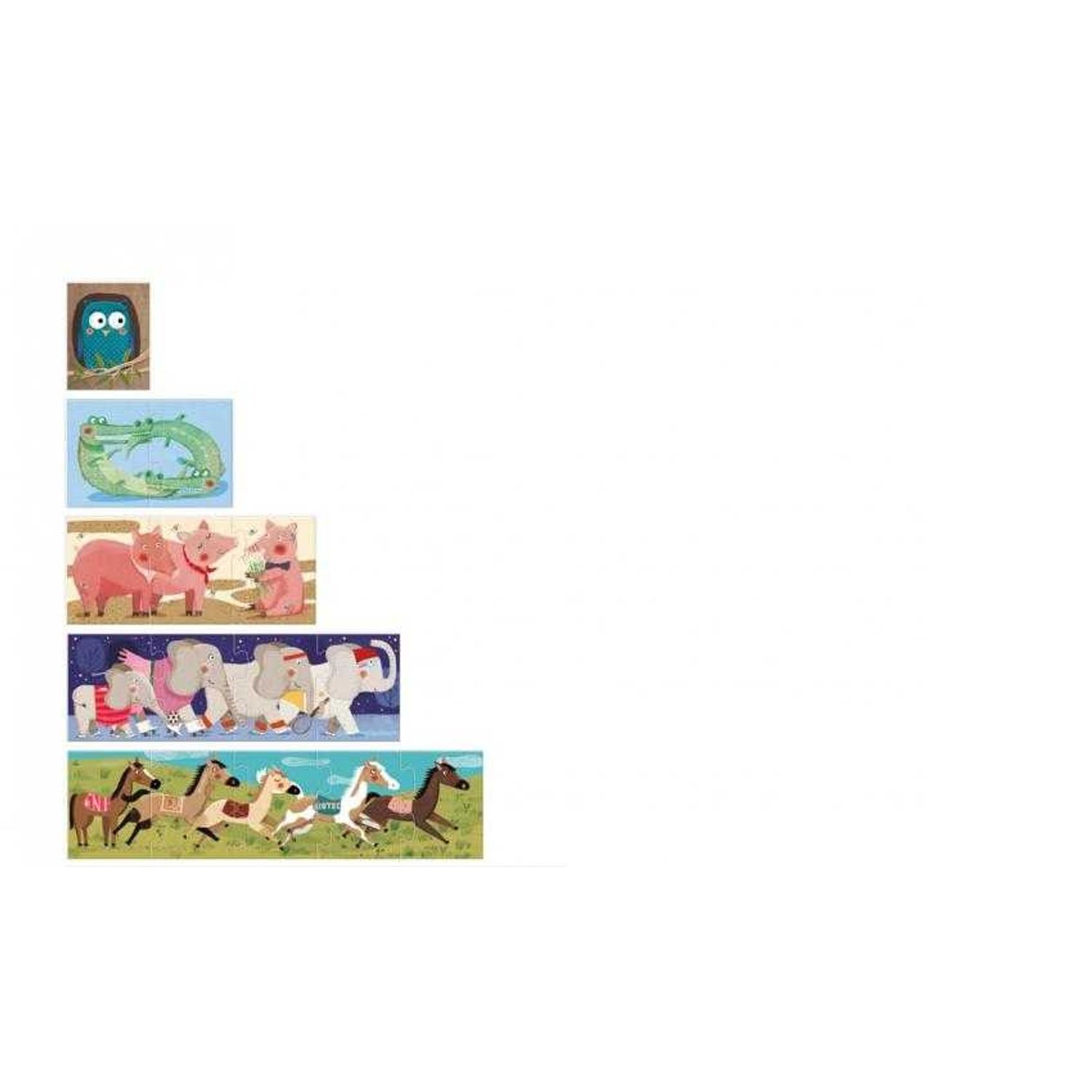Puzzle progresiv 1,2,310 pinguini Londji fotografia produsului View 3 L