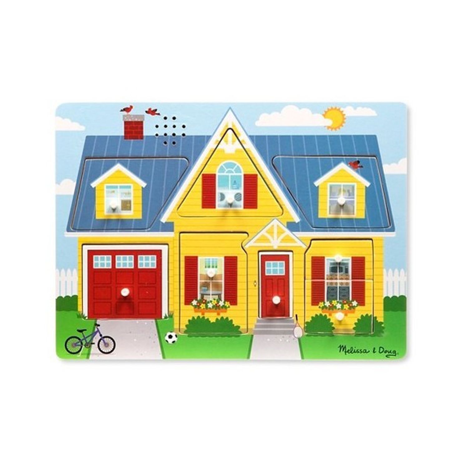 Puzzle cu sunete Casa mea Melissa and Doug fotografia produsului