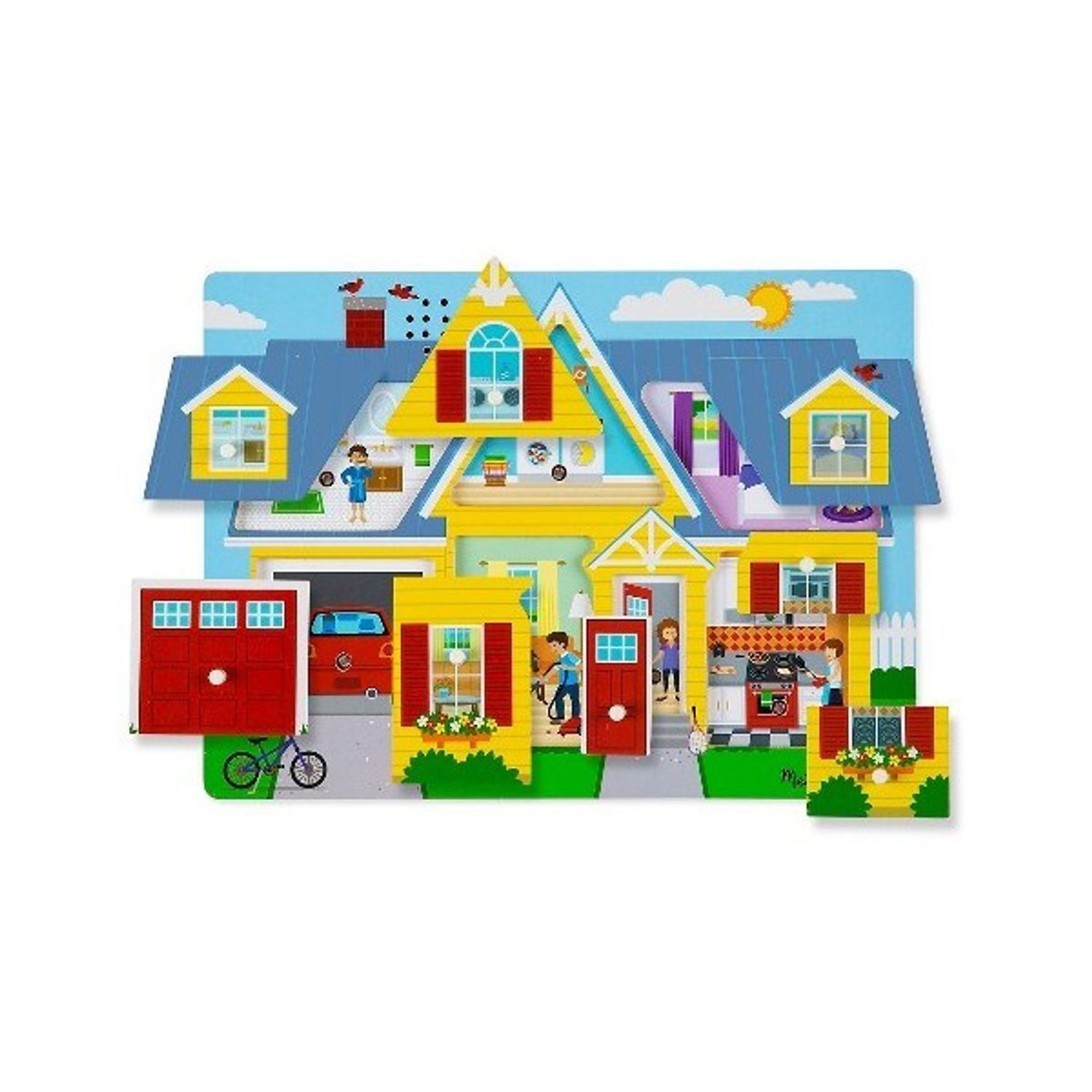 Puzzle cu sunete Casa mea Melissa and Doug fotografia produsului View 2 L