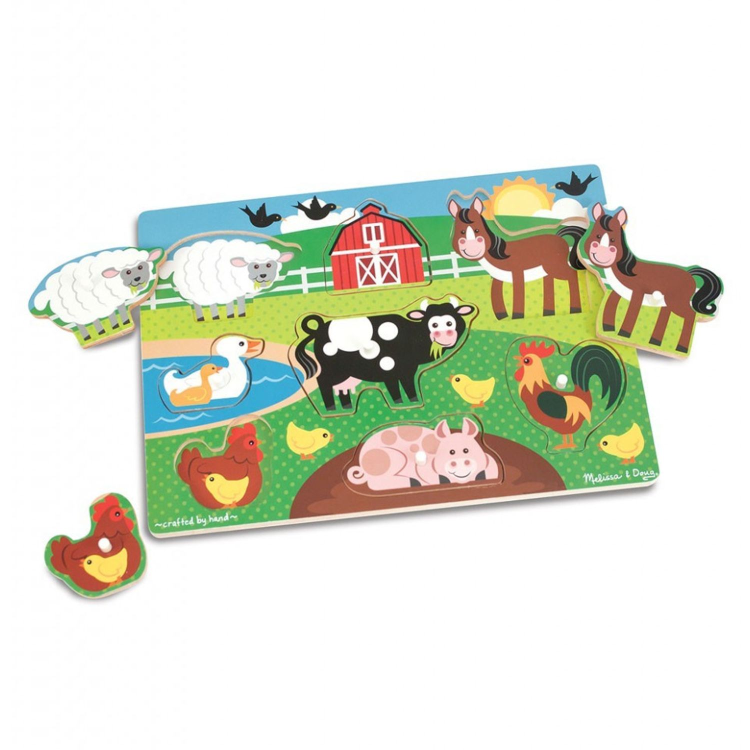Puzzle din lemn Ferma Animalelor fotografia produsului View 2 L