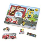 Puzzle cu sunete Brigada de pompieri Melissa and Doug fotografia produsului View 2 S