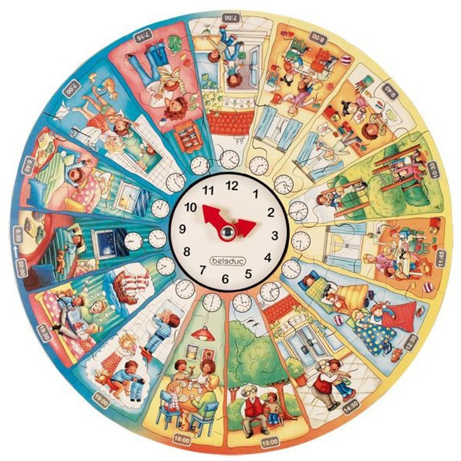 Puzzle circular Invata ceasul Beleduc fotografia produsului View 4 L