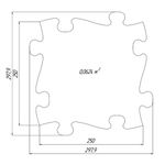 Covoras ortopedic senzorial puzzle Set pentru bebelusi Muffik fotografia produsului View 2 S