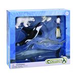 Set 7 figurine pictate manual Animale Antarctica fotografia produsului