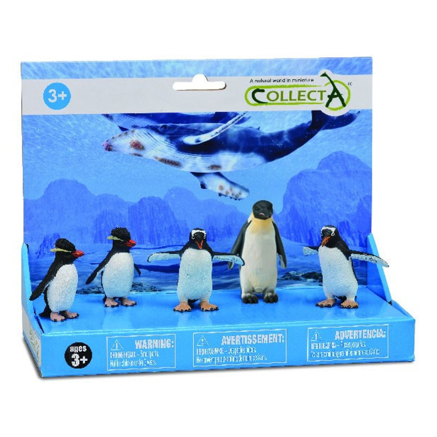 Set 5 figurine pictate manual Pinguini fotografia produsului