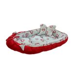 Baby Nest 2 Piese MyKids Inimi Rosii fotografia produsului