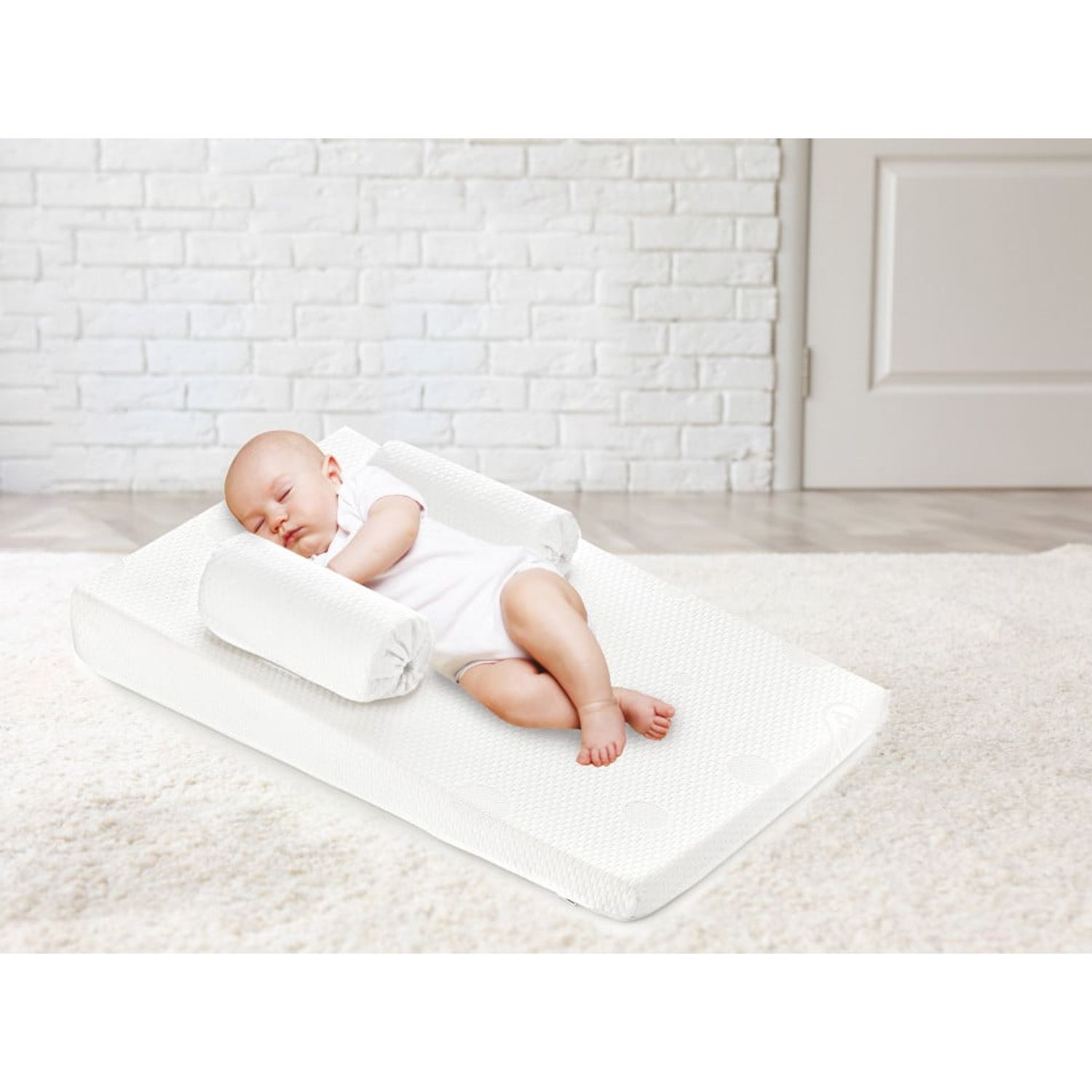 Pozitionator cu plan inclinat Baby Eco Reflux White fotografia produsului View 3 L