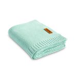 Paturica de bumbac si bambus Sensillo 100x80 cm Menta fotografia produsului