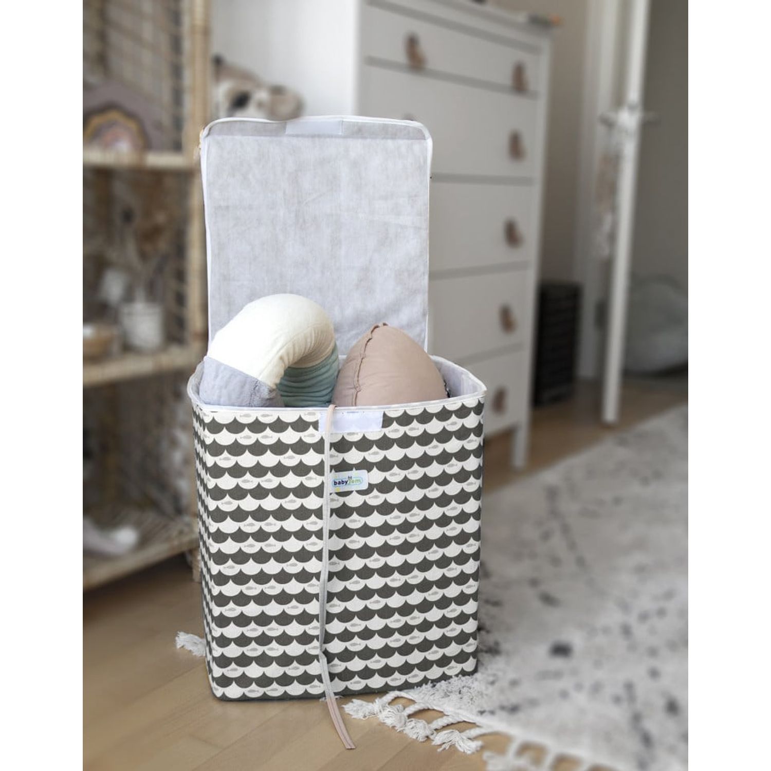 Cutie multifunctionala pentru depozitare BabyJem (Culoare: Indigo) fotografia produsului View 5 L