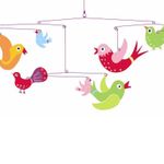 Decoratie mobila cu pasari pentru camera copilului Djeco fotografia produsului