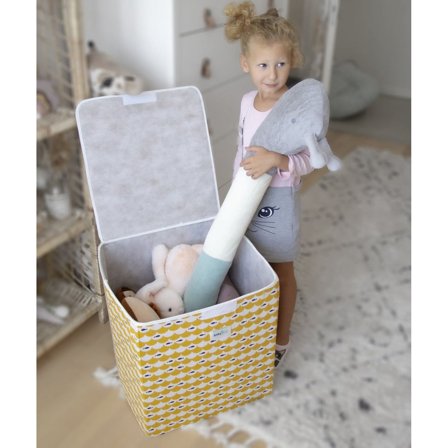 Cutie multifunctionala pentru depozitare BabyJem (Culoare: Maro) fotografia produsului View 8 L