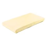 Cearsaf de bumbac jersey cu elastic Sensillo 120x60 cm Galben fotografia produsului