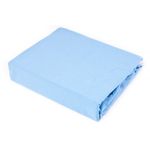 Cearsaf de bumbac jersey cu elastic Sensillo 120x60 cm Albastru fotografia produsului View 3 S