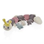 Protectie laterala multifunctionala cu jucarii din plus BabyJem Caterpilar (Culoare: Verde) fotografia produsului