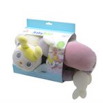 Protectie laterala multifunctionala cu jucarii din plus BabyJem Caterpilar (Culoare: Verde) fotografia produsului View 2 S