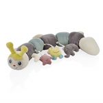 Protectie laterala multifunctionala cu jucarii din plus BabyJem Caterpilar (Culoare: Verde) fotografia produsului View 6 S