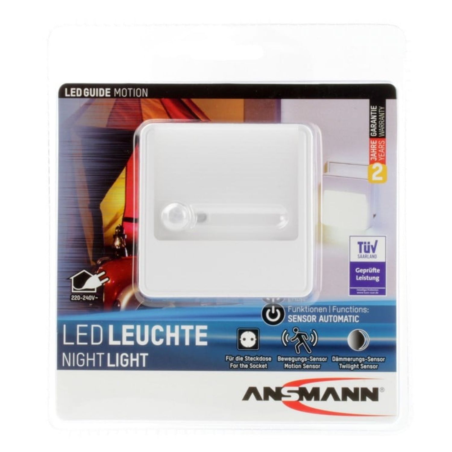 Lampa cu senzor de lumina si miscare Ansmann fotografia produsului View 4 L