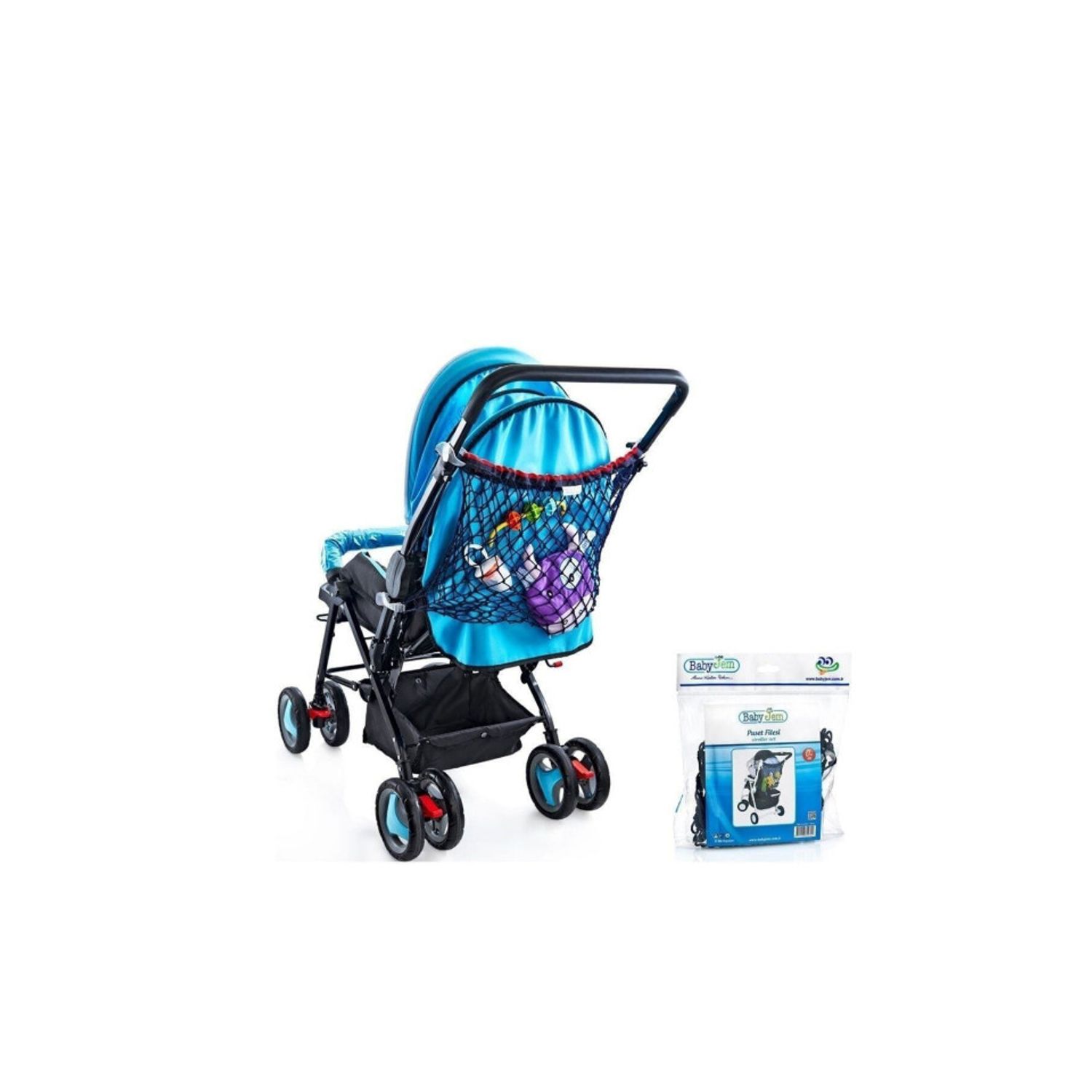 Cos din plasa pentru carucioare BabyJem fotografia produsului View 4 L
