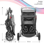 Carucior Treviso 4 Woven-grey Circle ABC Design fotografia produsului View 4 S