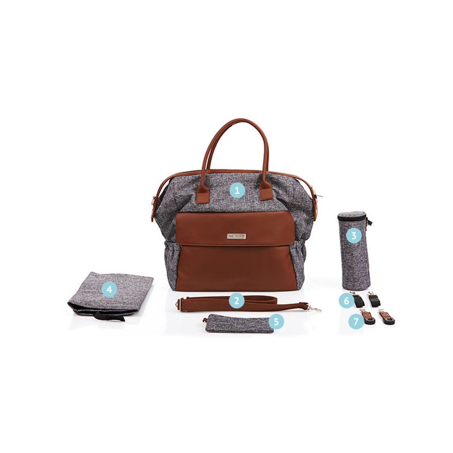 Geanta Jetset Graphite Grey Abc Design 2018 fotografia produsului View 7 L