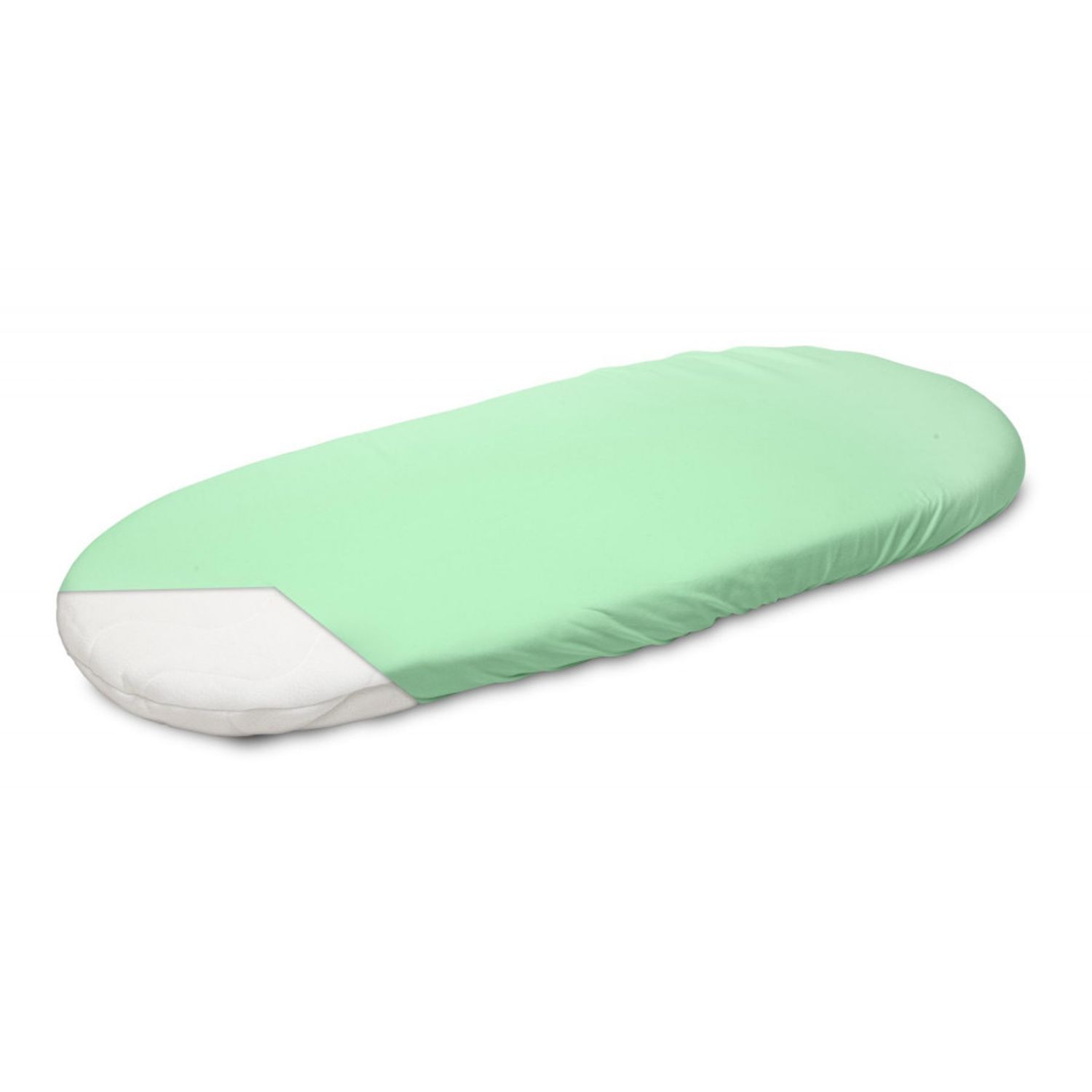 Husa de bumbac cu elastic pentru salteaua de landou Menta fotografia produsului View 3 L