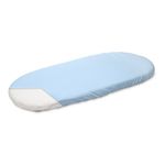 Husa de bumbac cu elastic pentru salteaua de landou Albastru fotografia produsului View 2 S