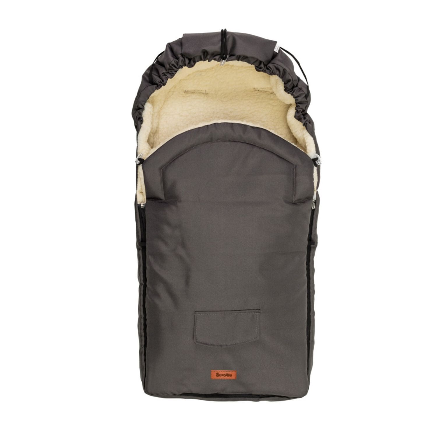Sac de iarna Sensillo lana Graphite 95x40 cm fotografia produsului View 2 L