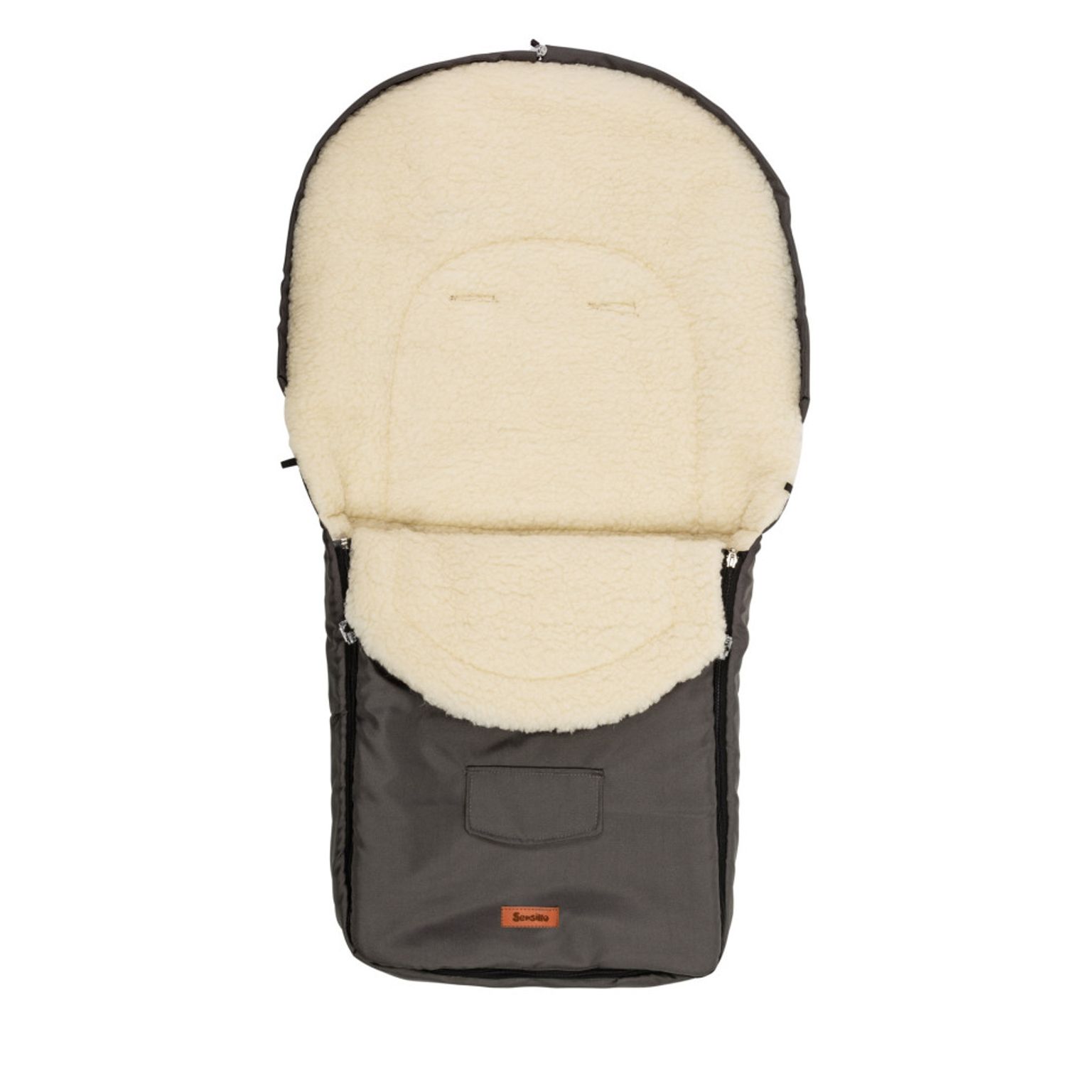 Sac de iarna Sensillo lana Graphite 95x40 cm fotografia produsului