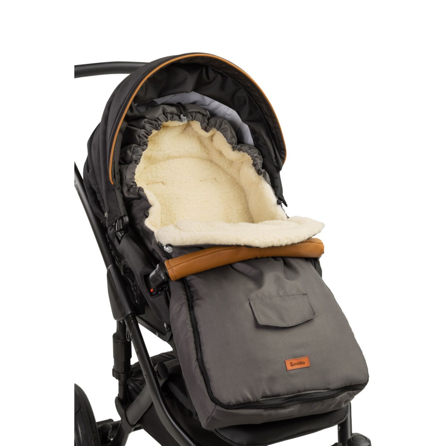 Sac de iarna Sensillo lana Graphite 95x40 cm fotografia produsului View 3 L