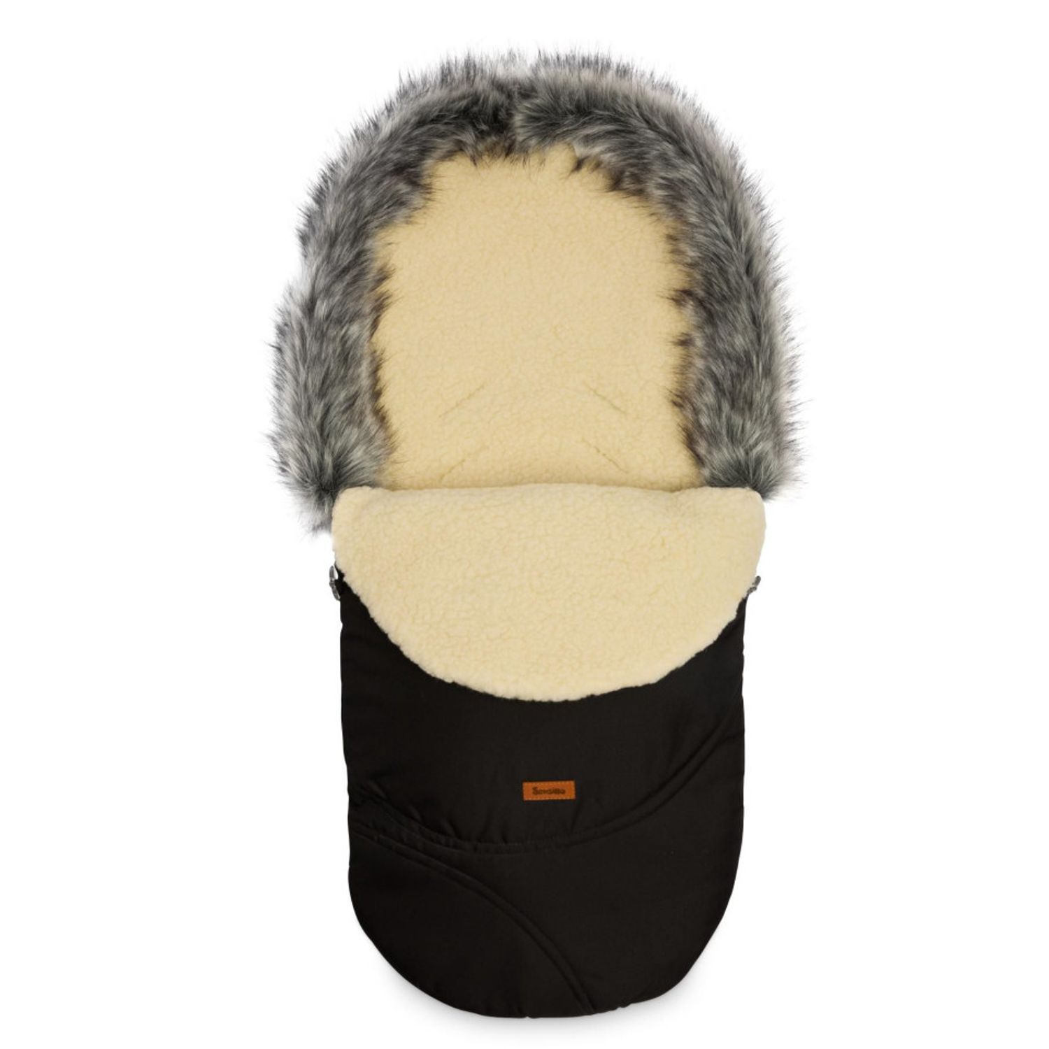 Sac de iarna Sensillo ESKIMO Lana 100x46 cm Negru fotografia produsului