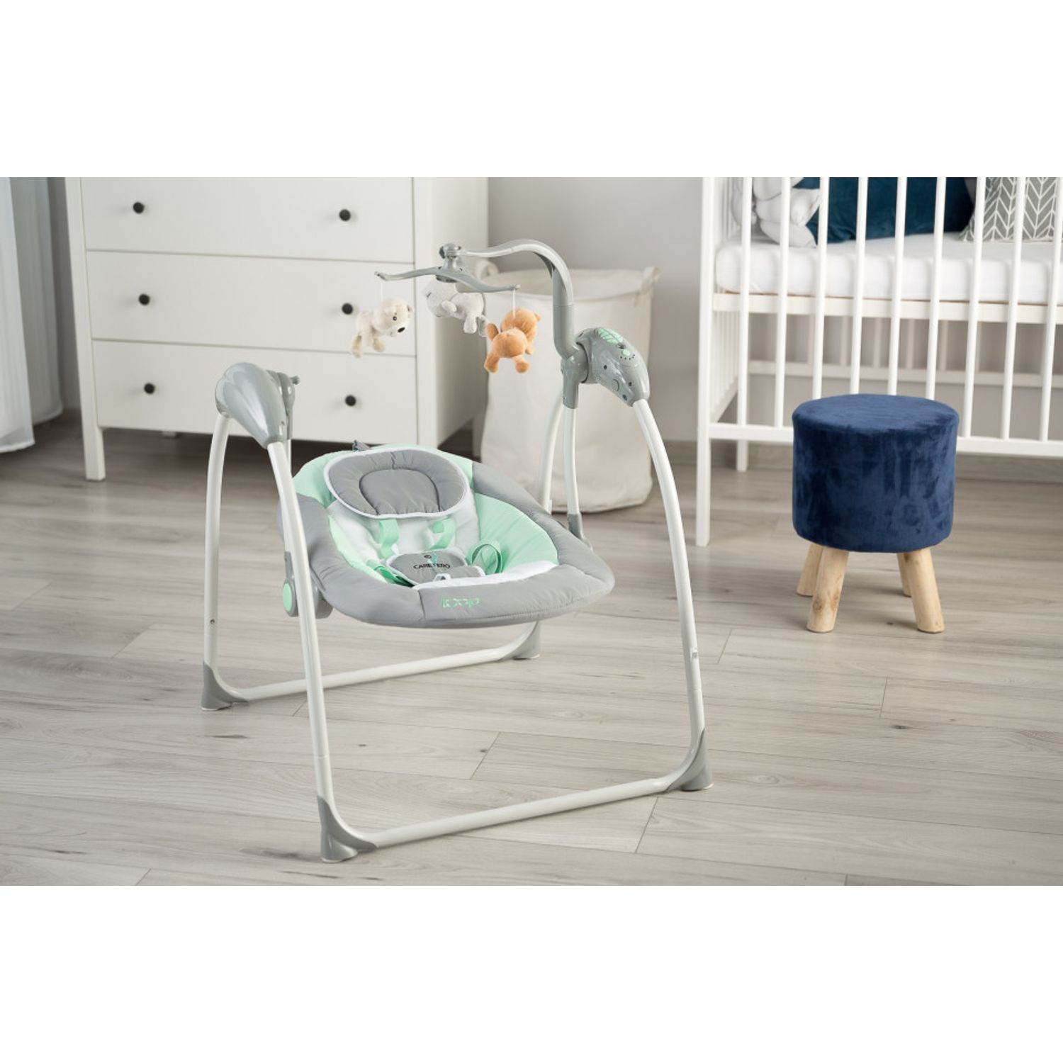 Leagan electric cu telecomanda Caretero LOOP Graphite fotografia produsului View 13 L