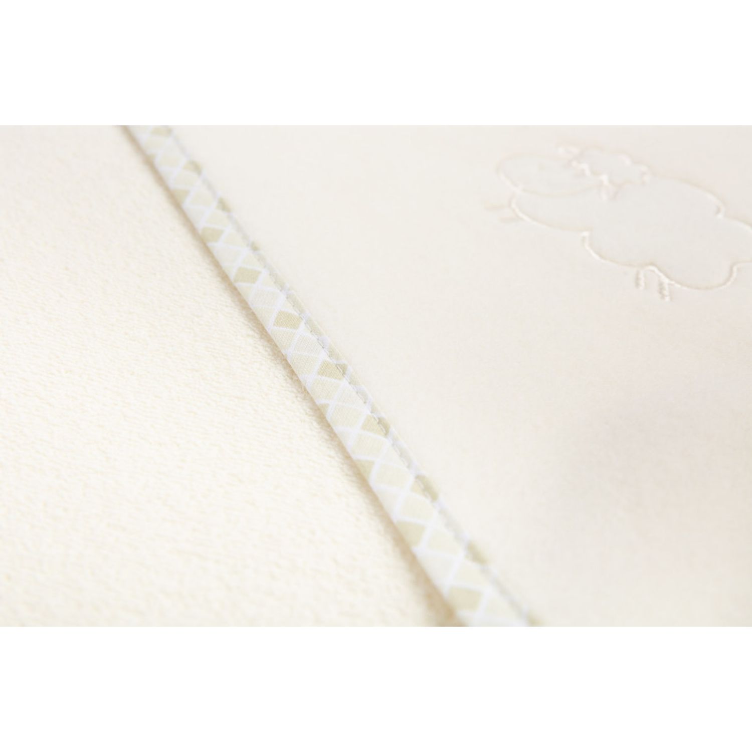 Prosop cu gluga Sensillo SHEEP 80x80 cm Beige fotografia produsului View 3 L