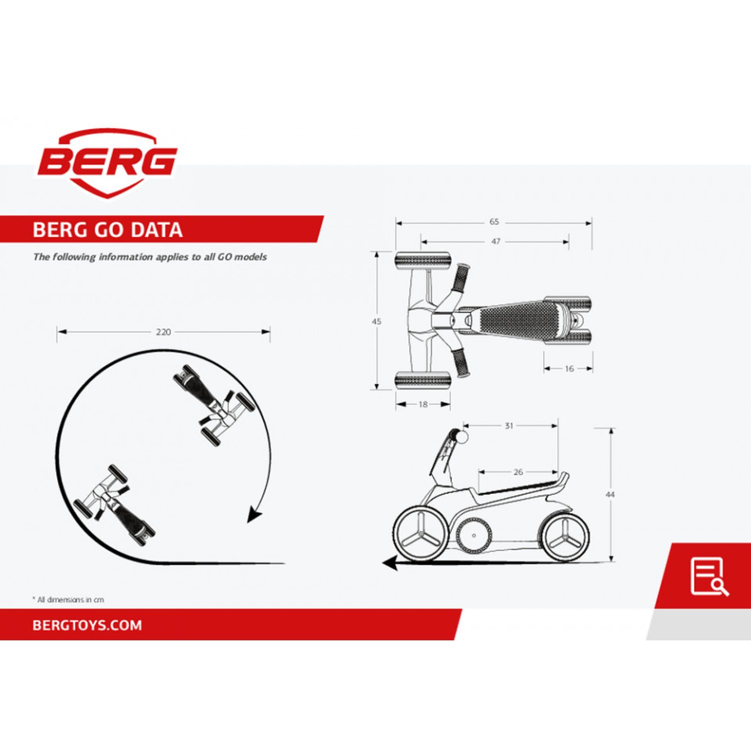 Kart BERG GO T Multicolor fotografia produsului View 2 L