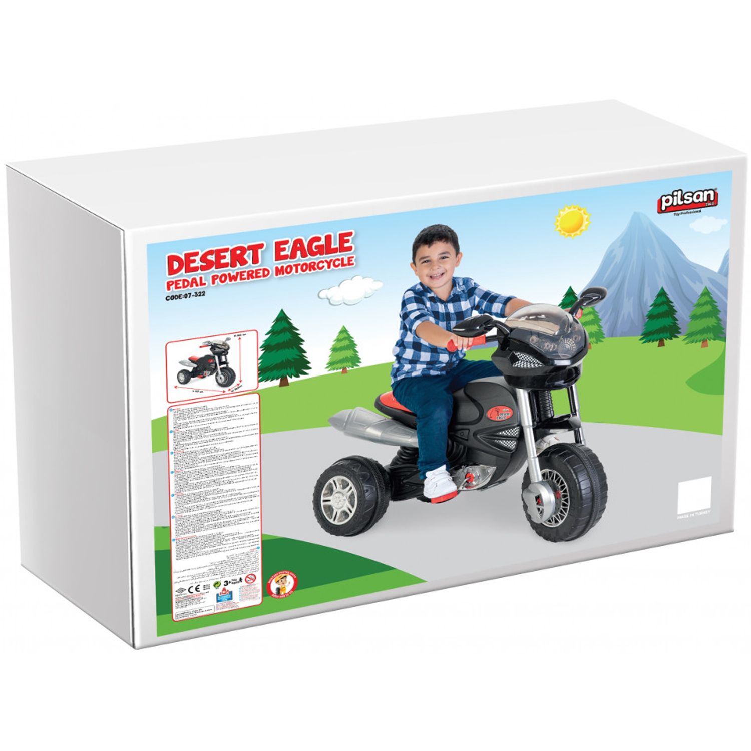 Motocicleta cu pedale si lant Pilsan DESERT EAGLE fotografia produsului View 2 L