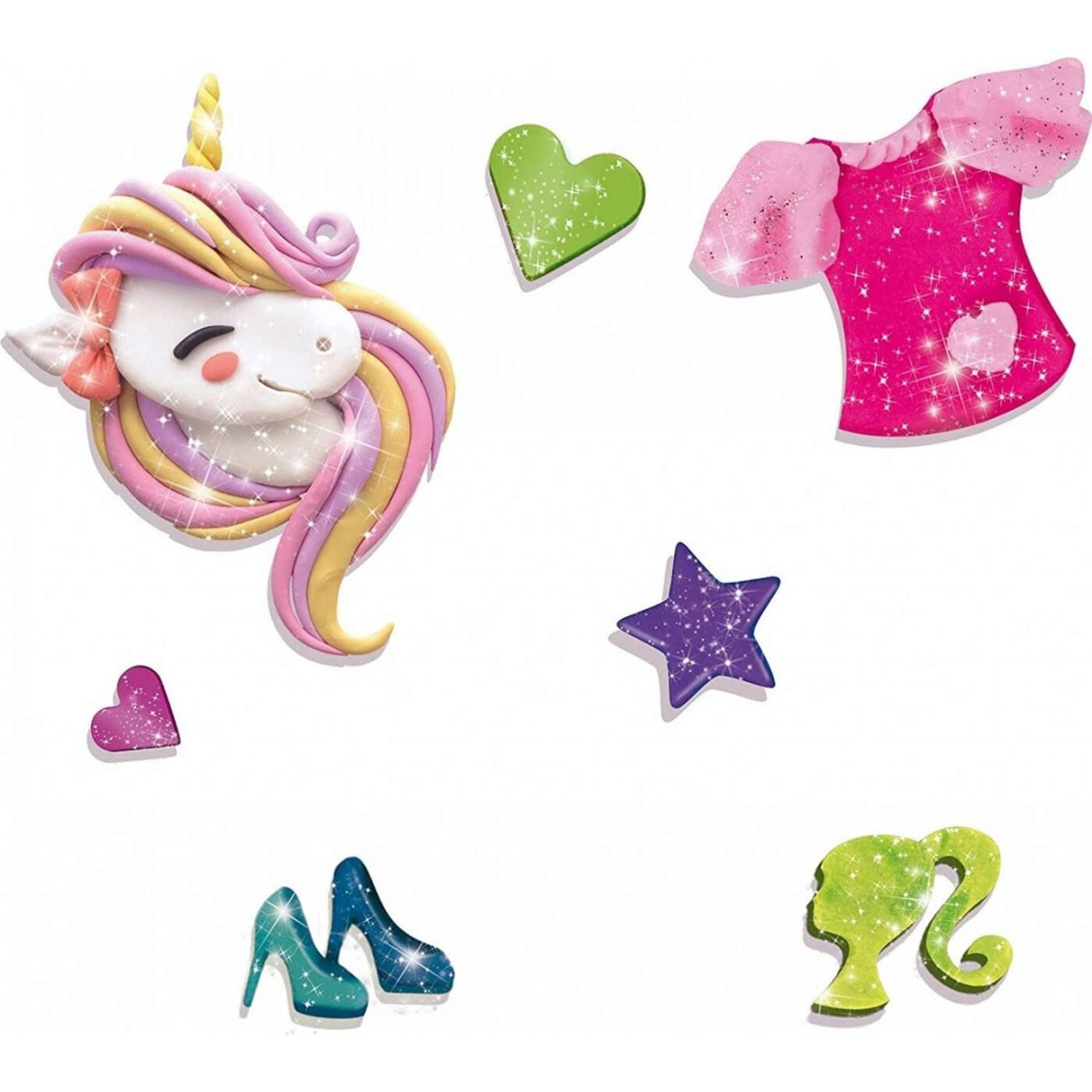 Plastilina cu sclipici - Barbie fotografia produsului View 3 L