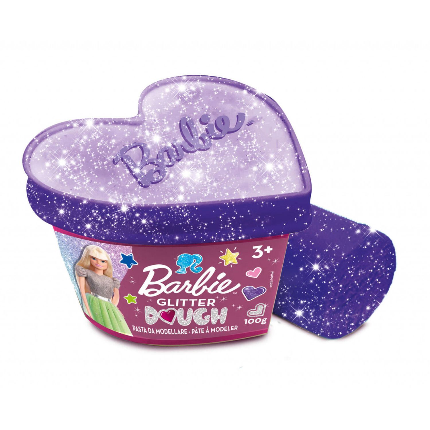 Plastilina cu sclipici - Barbie fotografia produsului