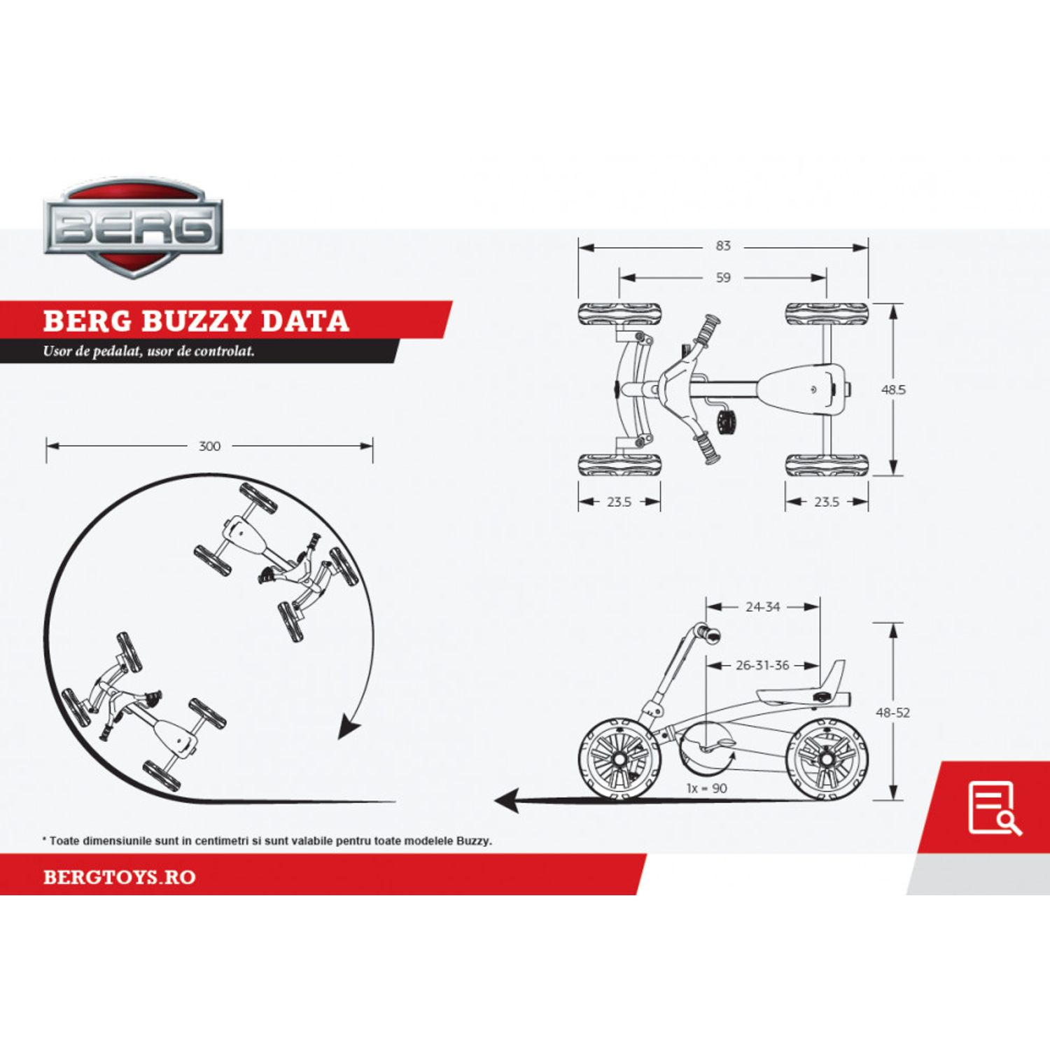 Kart BERG Buzzy Bloom 2 in 1 fotografia produsului View 2 L