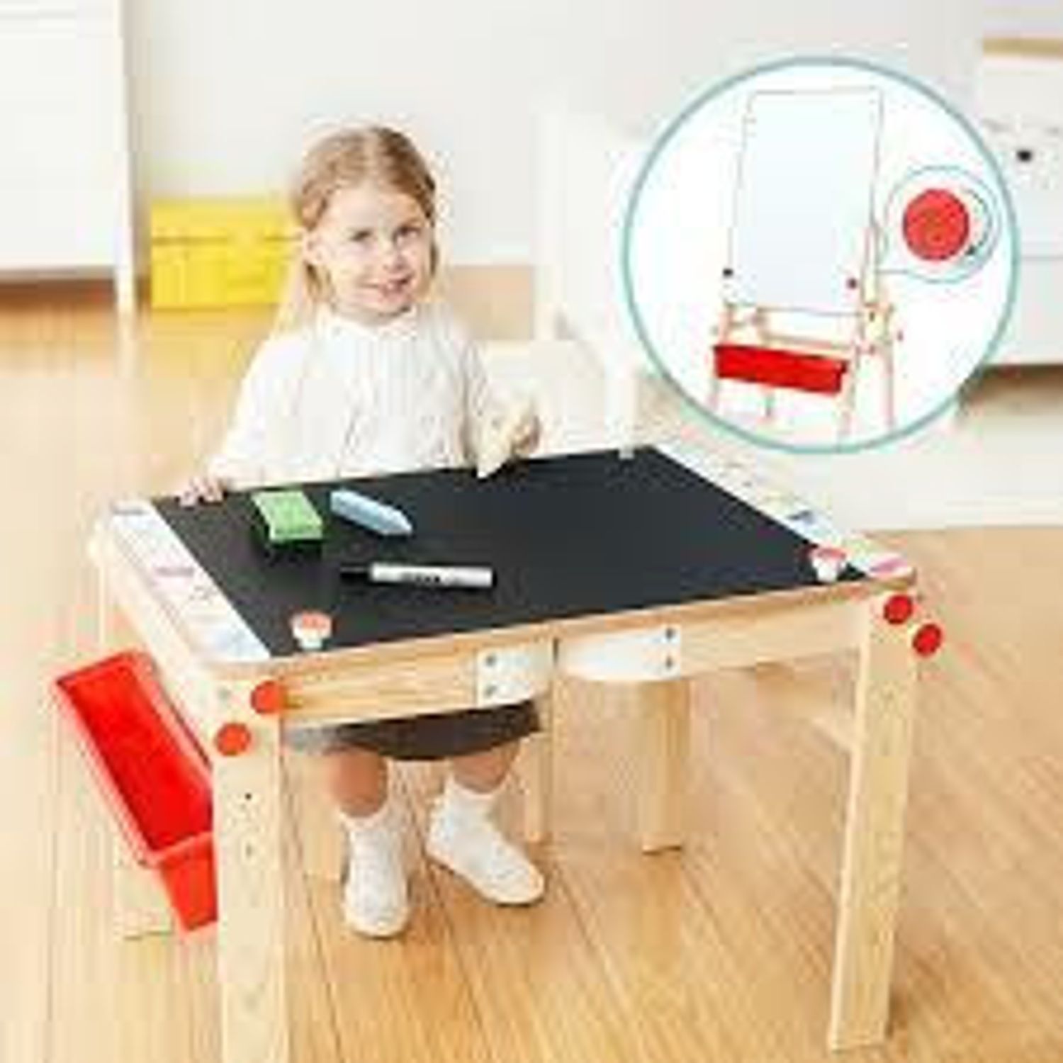 Tabla magnetica 2 in 1 convertibila fotografia produsului View 6 L